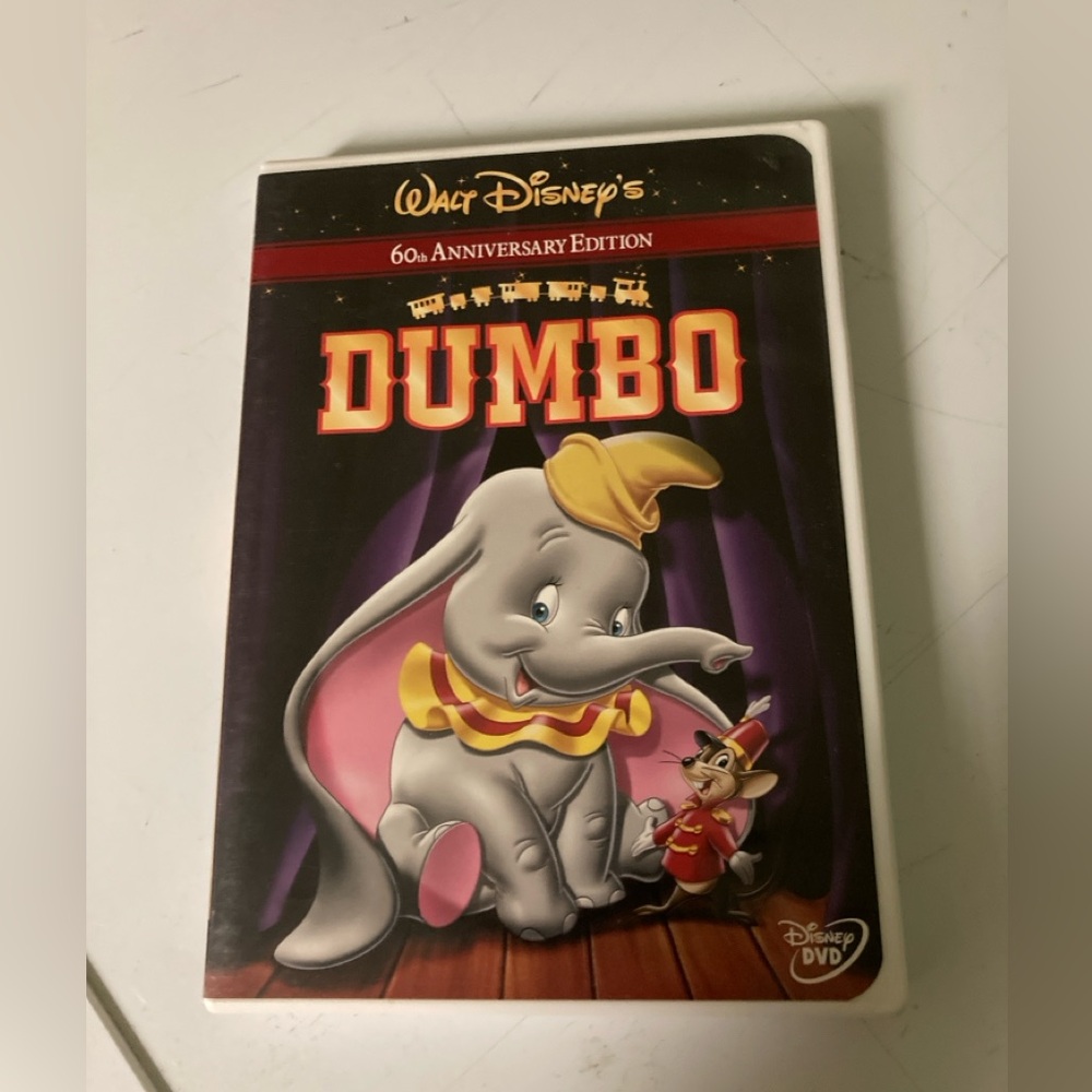 Disney Dumbo 60th Anniversary Edition DVD with Purple and Red Cover